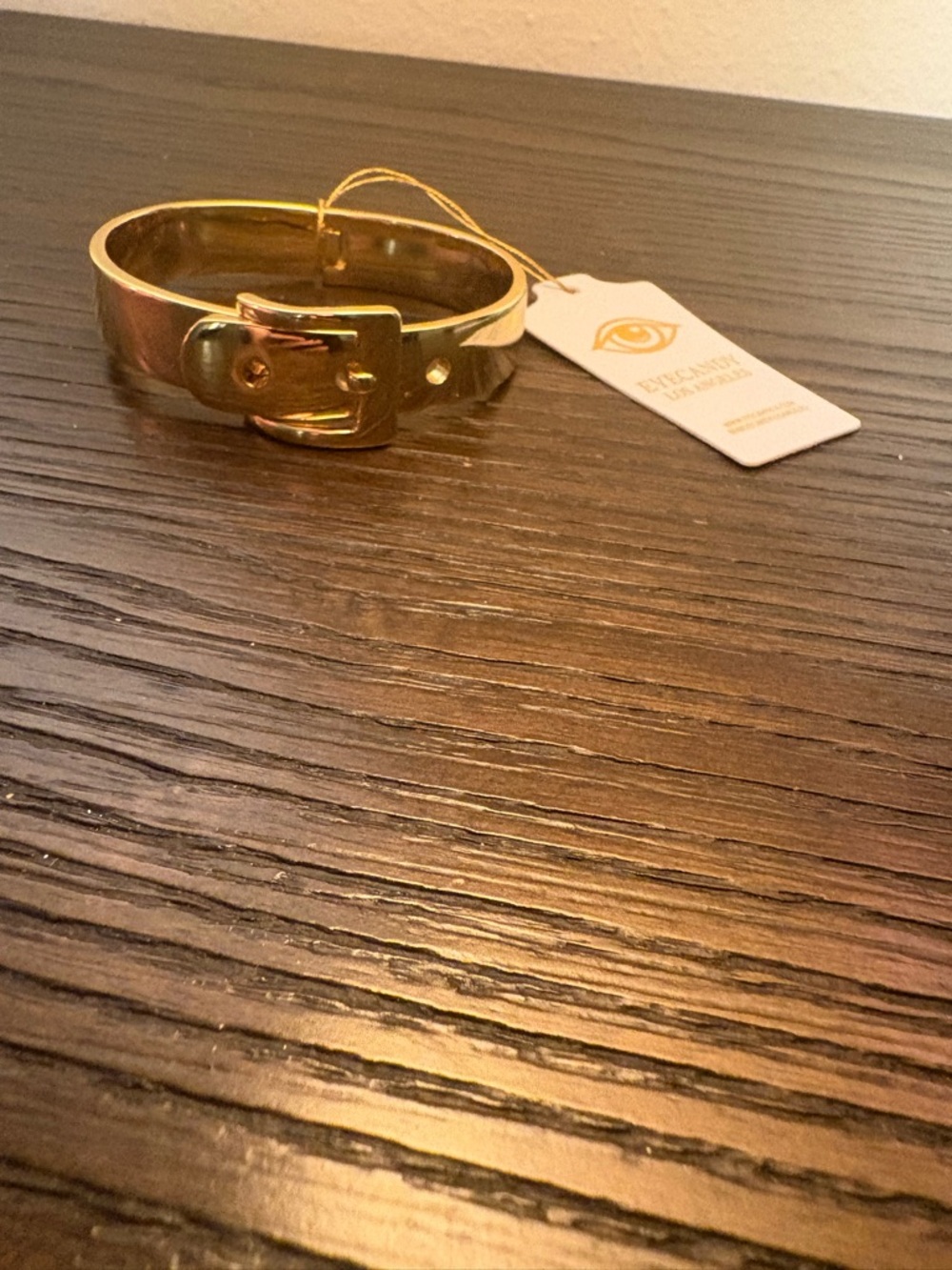 NEW Eye Candy Gold Buckle Bangle Bracelet